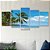Kit Quadros Mosaico Praia Sala Ilha Coqueiro Mar Quarto - Imagem 3