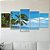 Kit Quadros Mosaico Praia Sala Ilha Coqueiro Mar Quarto - Imagem 4