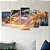Kit Quadros Mosaico Sol Mar Entardecer Sala Onda - Imagem 5