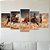 Kit Quadros Mosaico Galope Cavalos Sala Moderno - Imagem 4