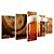 Kit Quadros Mosaico Fundo Barris Cerveja De Caneca Com - Imagem 2