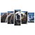 Kit Quadros Mosaico Sala Quarto Pardo Urso - Imagem 1