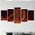 Kit Quadros Mosaico Sala Quarto Pintada Onça - Imagem 3