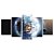 Kit Quadros Mosaico Espaço Planeta Terra Fantasia - Imagem 1