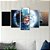 Kit Quadros Mosaico Espaço Planeta Terra Fantasia - Imagem 3