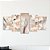 Kit Quadros Mosaico Flores Elegante Rose Gold Orquidea - Imagem 5