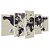 Kit Quadros Mosaico Quarto Mundy Sala Paz Mapa Pombas - Imagem 2