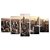 Kit Quadros Mosaico Entardecer York Predios New - Imagem 1