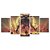 Kit Quadros Mosaico Fantasia Batalha Chefão Game Anime - Imagem 1