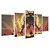Kit Quadros Mosaico Fantasia Batalha Chefão Game Anime - Imagem 2