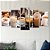 Kit Quadros Mosaico Cozinha Expresso Cafeteria Grãos Café - Imagem 4