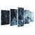Kit Quadros Mosaico Sala Gelo Submersa Azul Geleira Tons - Imagem 2