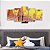 Kit Quadros Mosaico Sala Amarelo Mundos Teen - Imagem 4