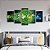 Kit Quadros Mosaico Azul Interdimensional Portal Verde - Imagem 3