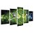 Kit Quadros Mosaico Azul Interdimensional Portal Verde - Imagem 2