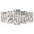 Kit Quadros Mosaico Neve Desenho Esqui Onde Está O Wally - Imagem 1