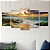 Kit Quadros Mosaico Paisagem Nascer Sol Praia Nuvens - Imagem 3