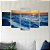 Kit Quadros Mosaico Sol Mar Entardecer Areia Pôr Praia - Imagem 3