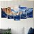 Kit Quadros Mosaico Montanhas Cordilheira Neve Céu Rochas - Imagem 4