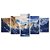 Kit Quadros Mosaico Montanhas Cordilheira Neve Céu Rochas - Imagem 1