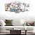 Kit Quadros Mosaico Cerejeira Flro Sakura Sala Árvore - Imagem 4