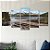 Kit Quadros Mosaico Rochas Montanhas Rio Verde Paisagem - Imagem 3