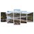 Kit Quadros Mosaico Rochas Montanhas Rio Verde Paisagem - Imagem 1