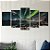Kit Quadros Mosaico Rochas Aurora Boreal Verde Sala Neve - Imagem 3