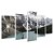 Kit Quadros Mosaico Floresta Neblina Pinheiro Rio Montanhas - Imagem 2