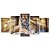 Kit Quadros Mosaico Raios Épico Tigre Bengala Pedra Sol - Imagem 1