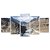 Kit Quadros Mosaico Rochas Montanhas Paisagem Rio Nascente - Imagem 1
