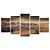 Kit Quadros Mosaico Areia Montanhas Dunas Deserto Laranja - Imagem 1