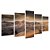 Kit Quadros Mosaico Areia Montanhas Dunas Deserto Laranja - Imagem 2