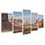 Kit Quadros Mosaico Montanhas Desértica Rochas Paisagem - Imagem 2