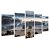 Kit Quadros Mosaico Pinheiro Paisagem Fria Neve Floresta - Imagem 2
