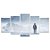 Kit Quadros Mosaico Militar Montanhas Geleira Quarto Neve - Imagem 1