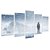 Kit Quadros Mosaico Militar Montanhas Geleira Quarto Neve - Imagem 2