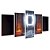 Kit Quadros Mosaico Portal Laranja Homem Branco - Imagem 2