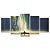 Kit Quadros Mosaico Canoa Pintura Teen Circular Portal - Imagem 1