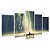 Kit Quadros Mosaico Canoa Pintura Teen Circular Portal - Imagem 2