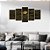 Kit Quadros Mosaico Linhas Dourado Digital Montanhas Arte - Imagem 4