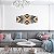 Kit Quadros Mosaico Preto Branco Azul Preto Madeira Chevron - Imagem 3