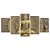Kit Quadros Mosaico Estatua Buda Sala Dourado Religioso - Imagem 1