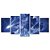 Kit Quadros Mosaico Poseidon Azul Água Mitologia Cavalo - Imagem 1