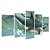 Kit Quadros Mosaico Tubarão Aquário Cabos Verde Mecânico - Imagem 2