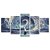 Kit Quadros Mosaico Onda Vortice Feiticeira Teen Quarto - Imagem 1