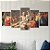 Kit Quadros Mosaico Renascentista Morte Pintura Sócrates - Imagem 3
