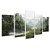 Kit Quadros Mosaico Horizonte Campo Natureza Floresta Vale - Imagem 2
