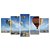 Kit Quadros Mosaico Balão Horizonte Balões Colorido Quarto - Imagem 1