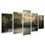 Kit Quadros Mosaico Lago Natureza Montanhas Pintura Efeito - Imagem 2